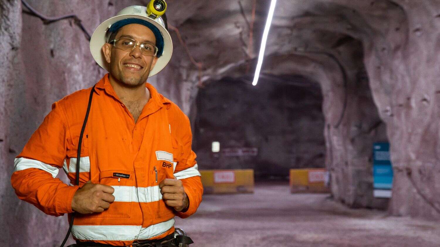 Man underground at mine
